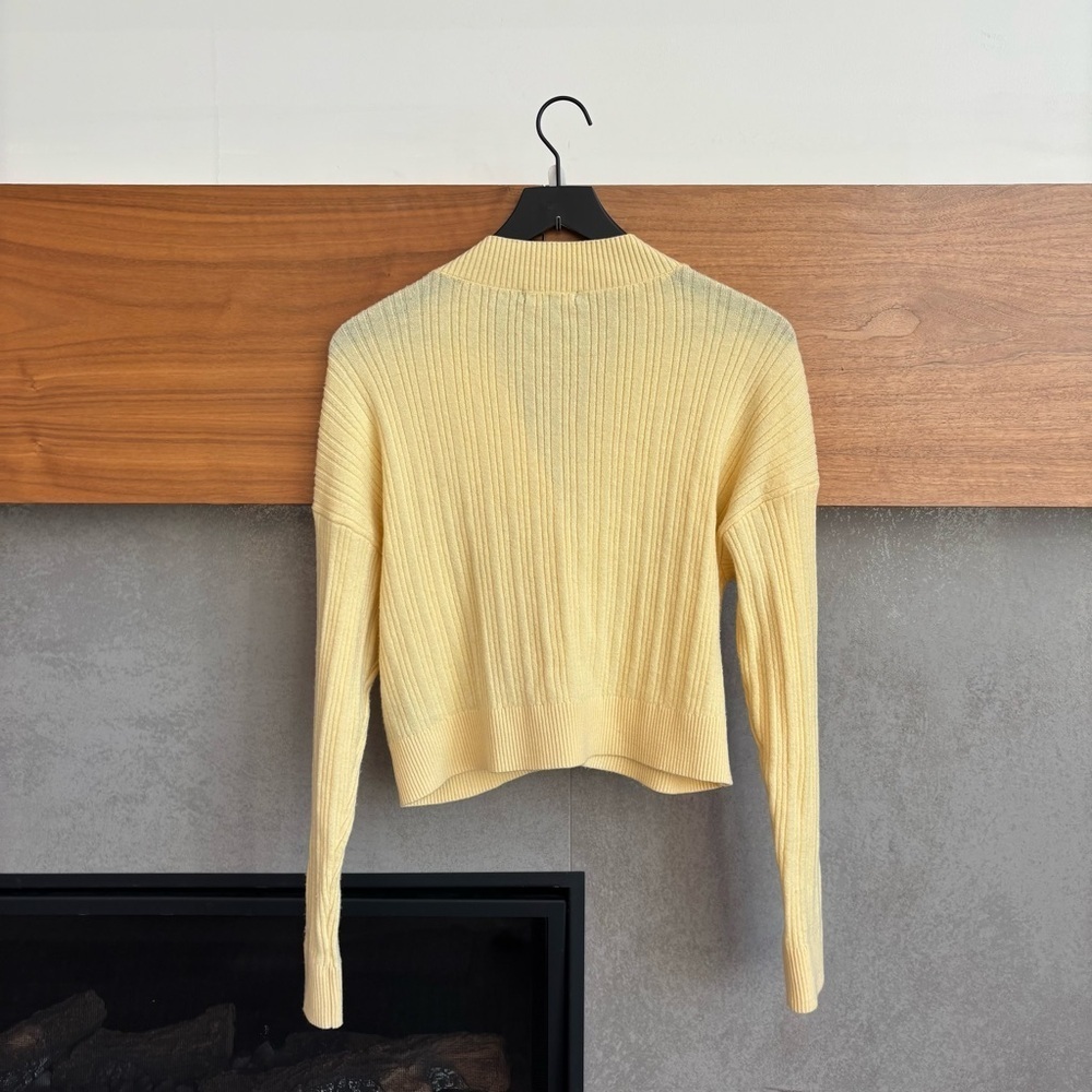 7 for All Mankind Yellow Knit Set, Size S - Picture 9 of 15